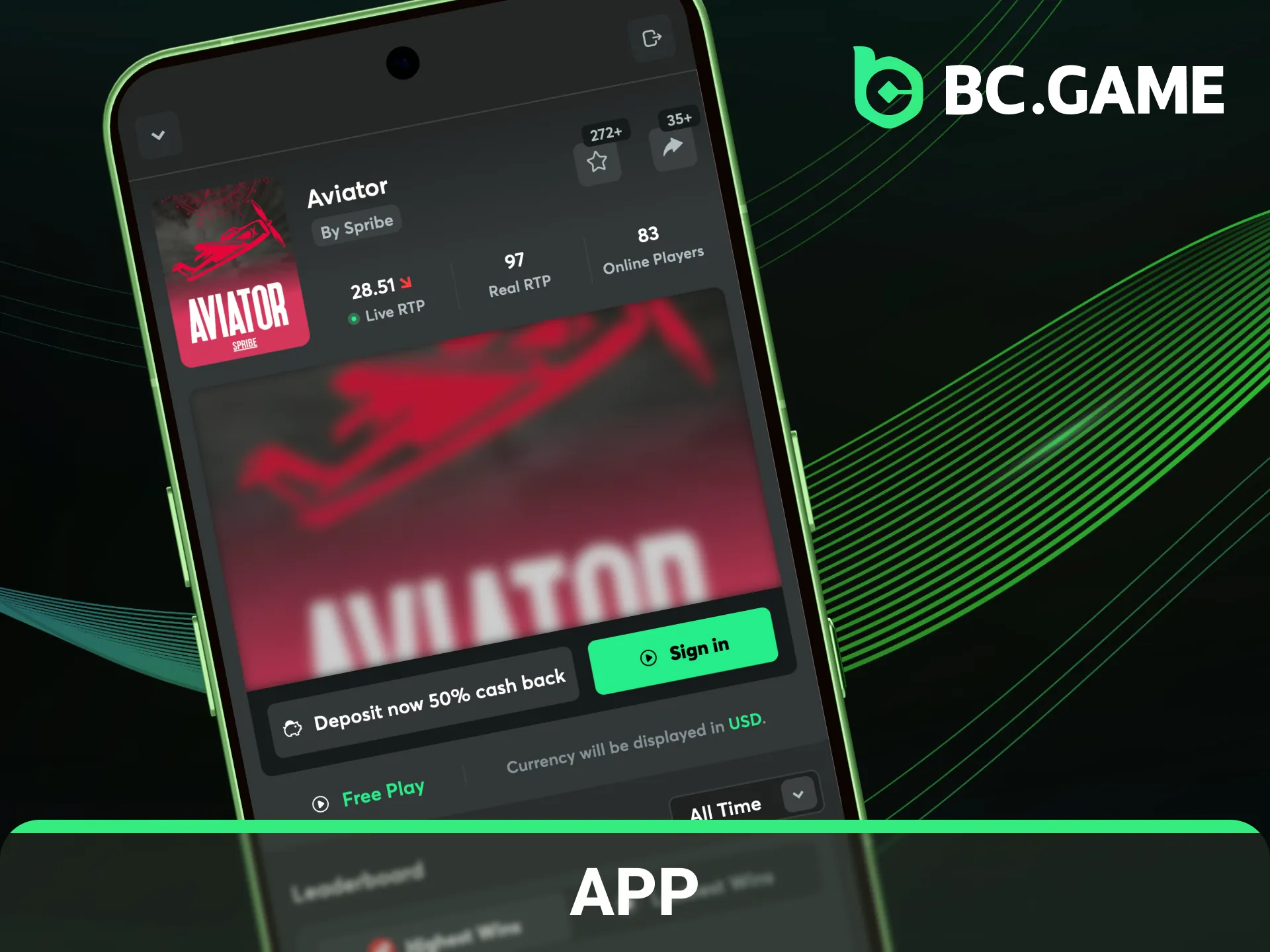 Enjoy playing Aviator on the BC Game mobile app anywhere.