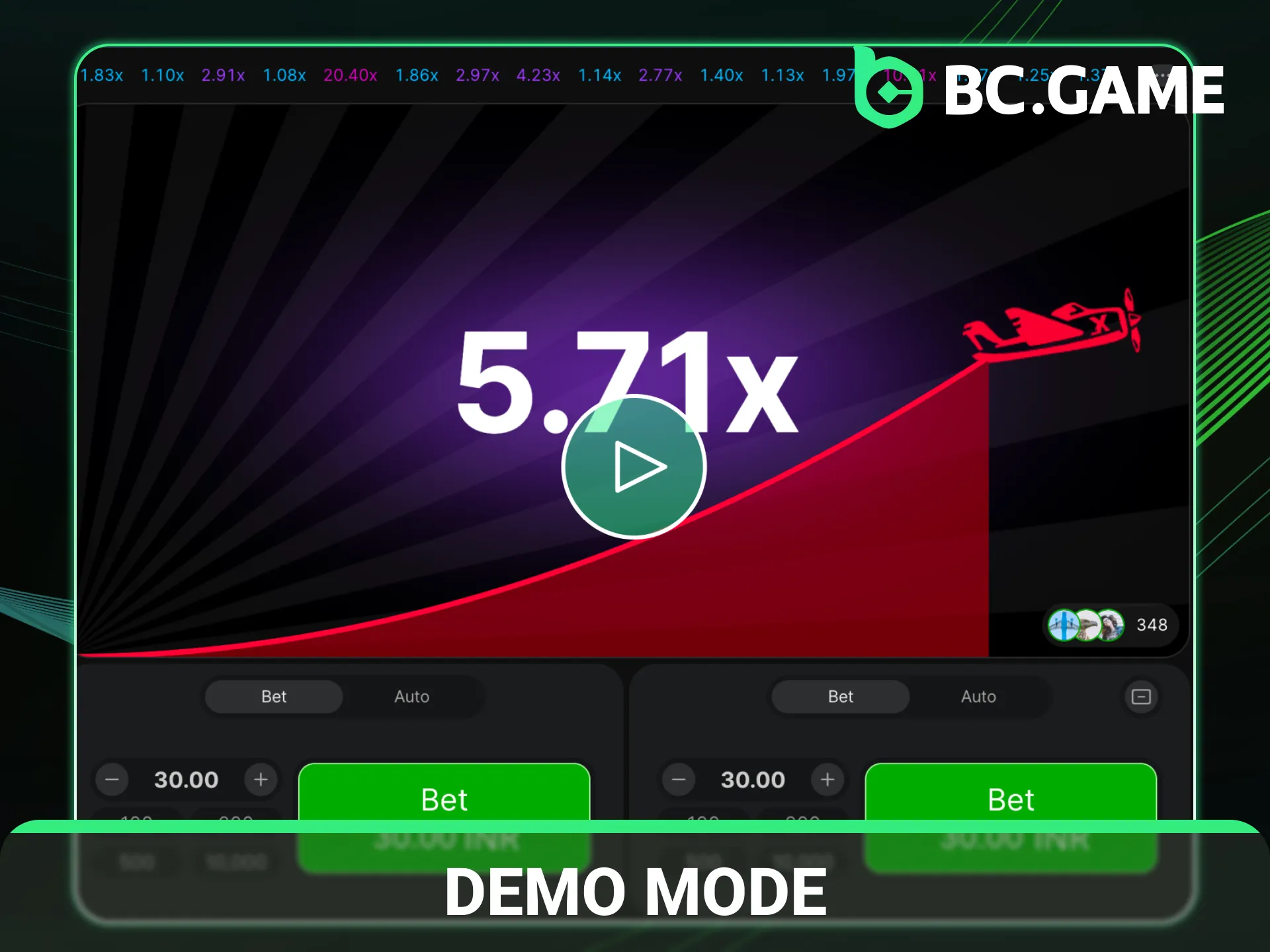 Try the Aviator demo mode on BC Game to practice skills.