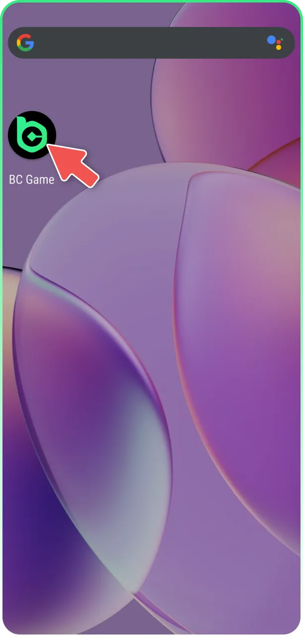 Launch and login to your profile in the BC Game Aviator app.
