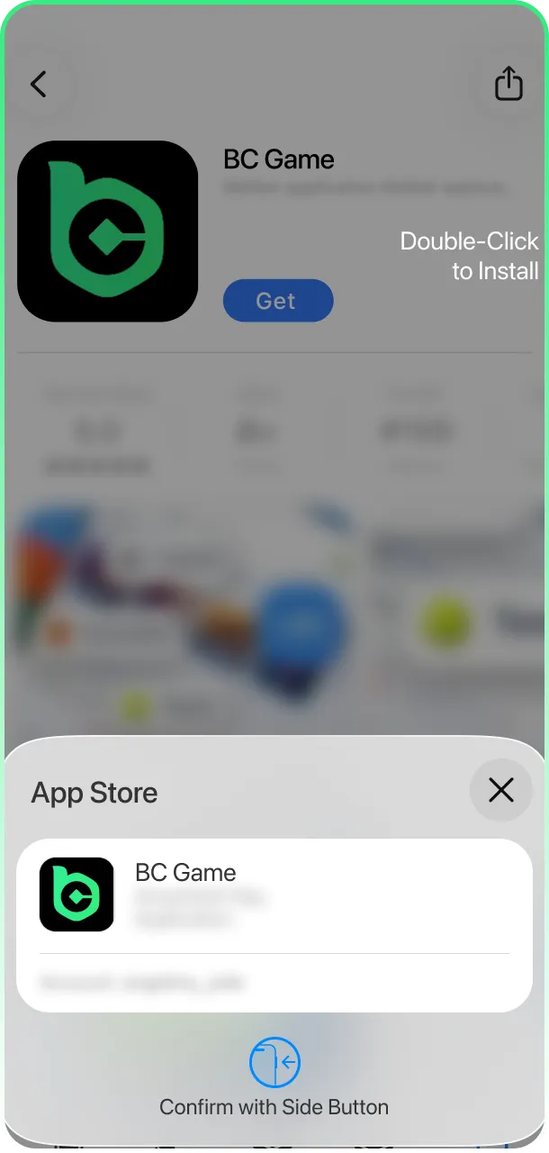Install the application on your iOS device for BC Game Aviator.