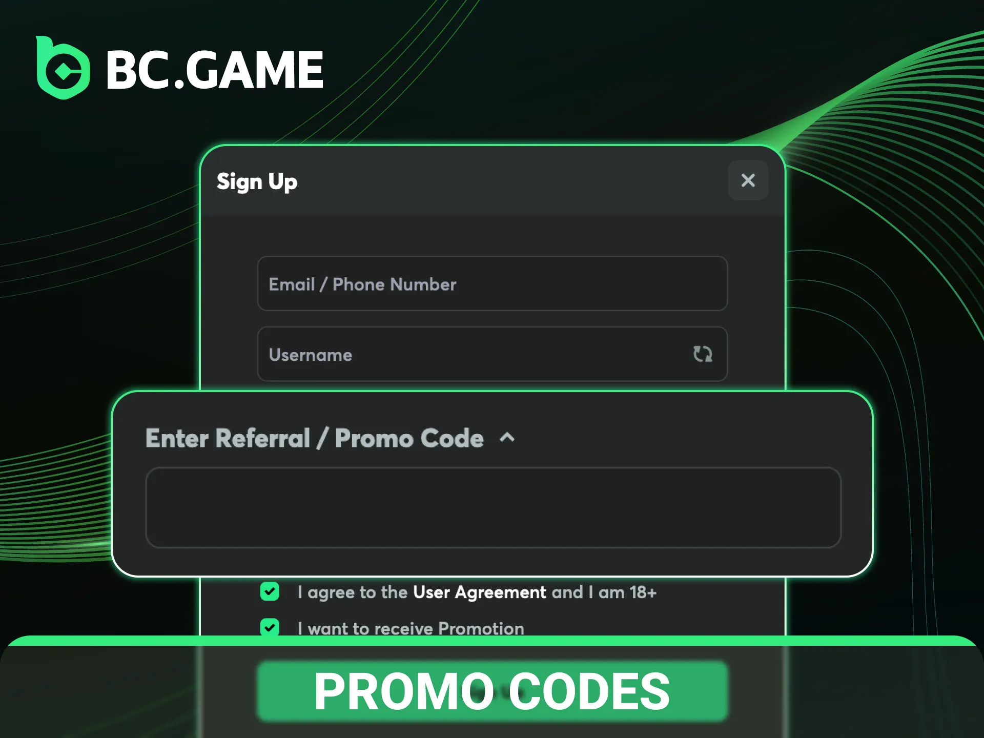 Activate exclusive BC Game promo codes to boost your gambling balance.