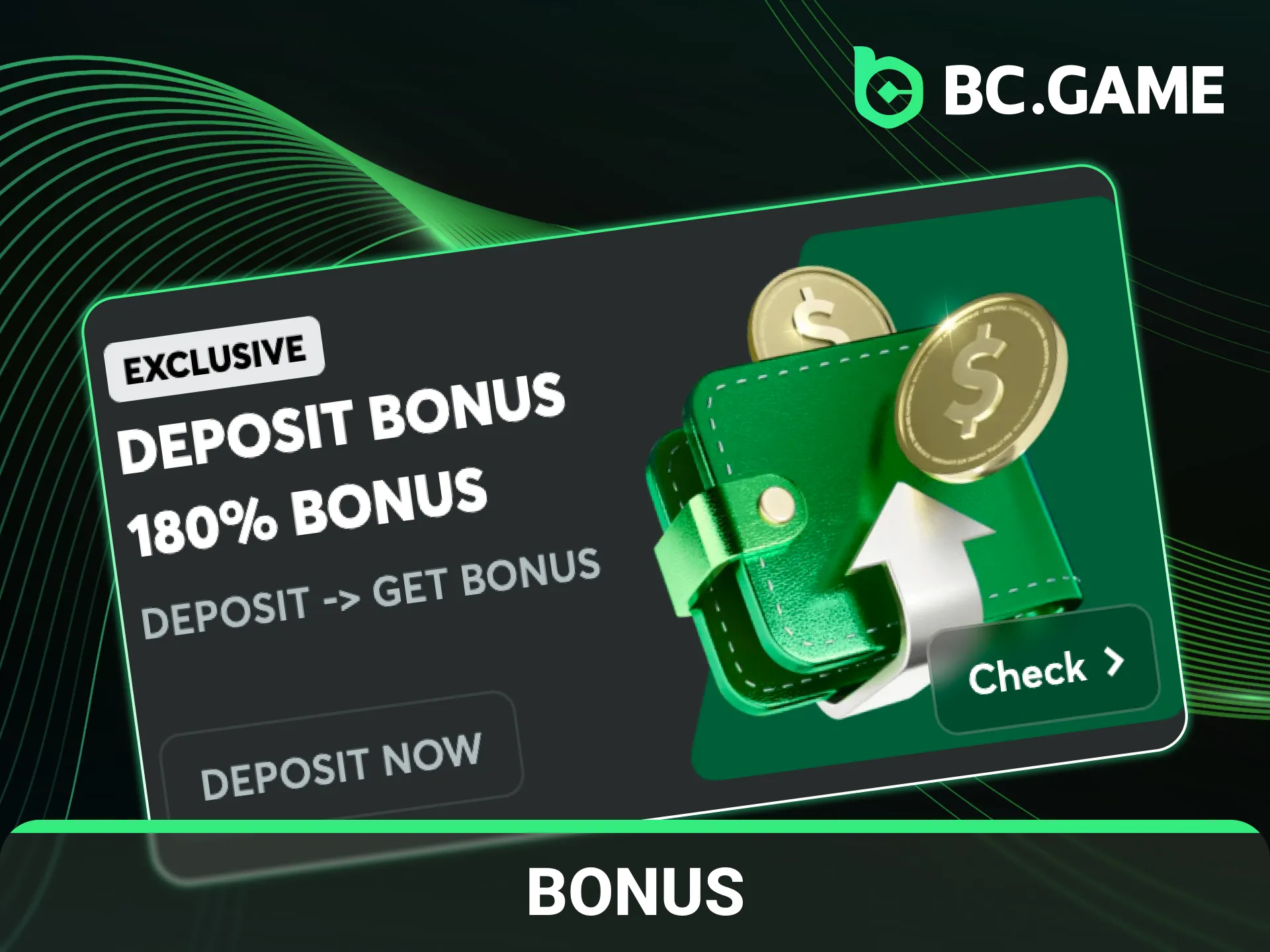 Claim the official welcome bonus for cricket betting on BC Game.