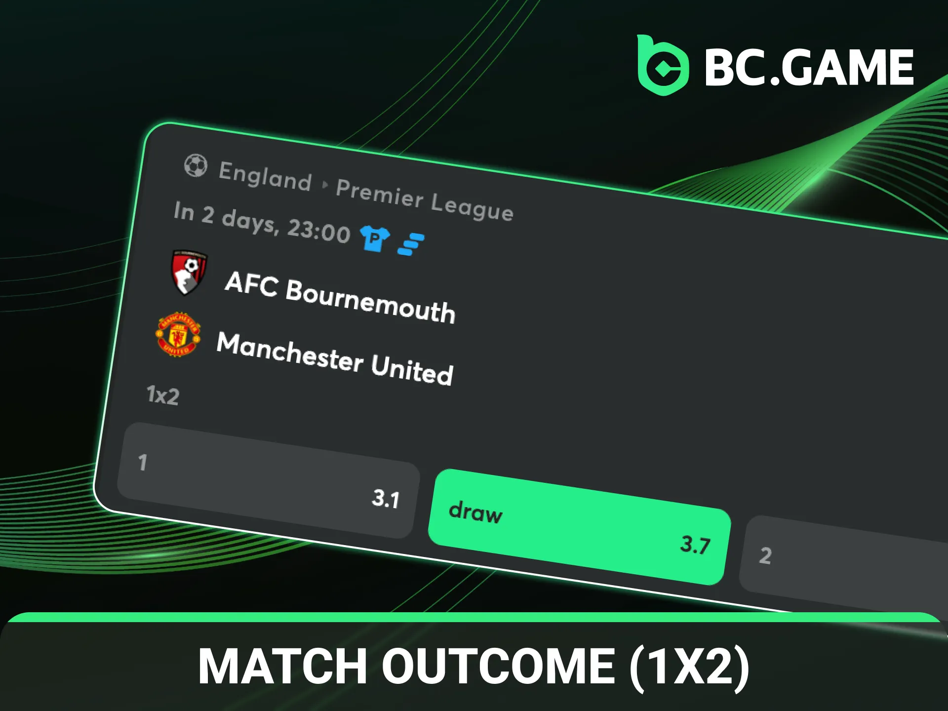Predict the football match outcome 1X2 at BC Game India.