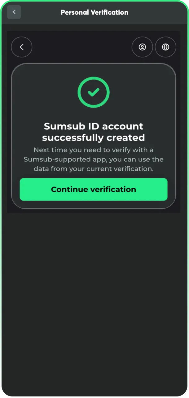 Wait for approval of your verified status at BC Game.