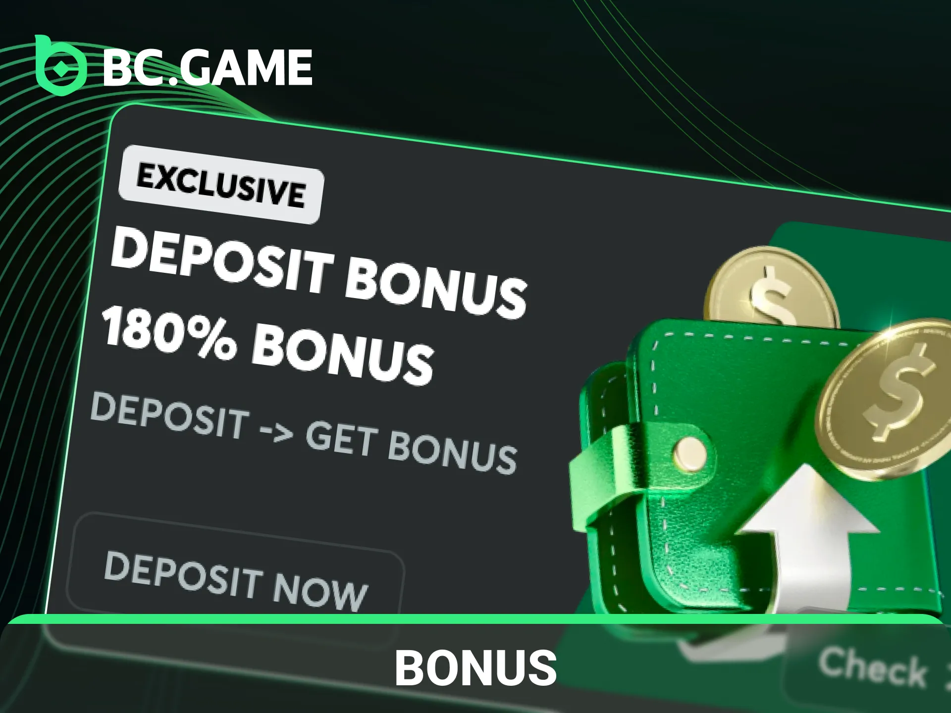 Claim your exclusive bonus for tennis betting at BC Game.