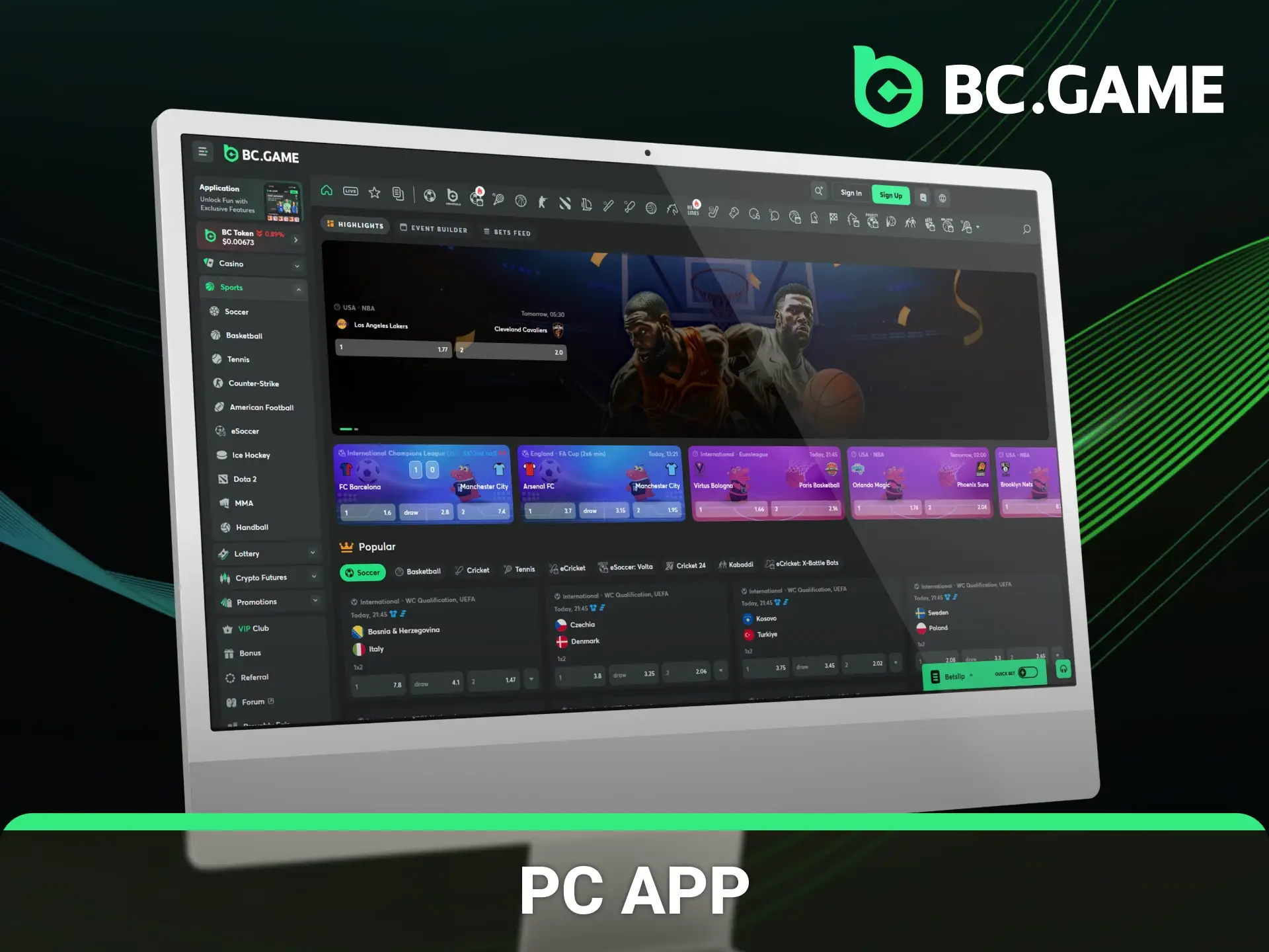 Get fullscreen experience with PC BCGame website.